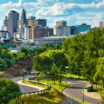City skyline of Hartford